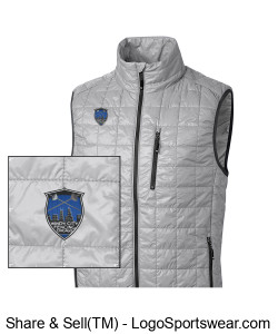 Cutter & Buck Men's Rainier PrimaLoft� Eco Insulated Full Zip Puffer Vest Design Zoom
